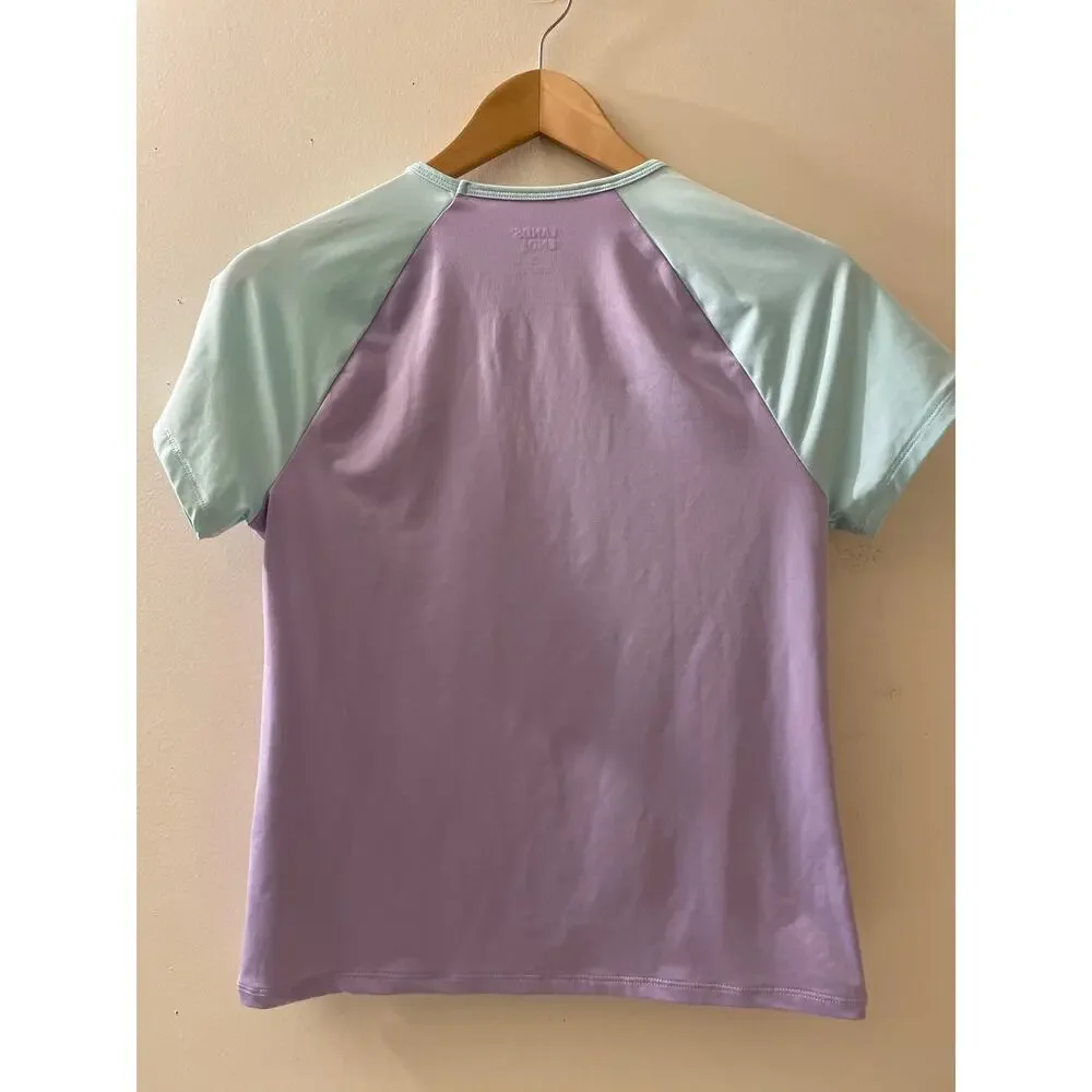 Lands' End Kids Size XL 14-16 Short Sleeve‎ Rash Guard Sun Shirt Water Play